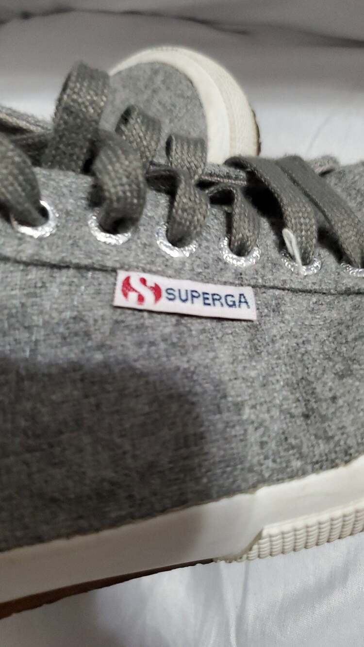 Superga 2750 Wool Grey Sneakers Size EU 41.5 US Women's 10 - Picture 4 of 6